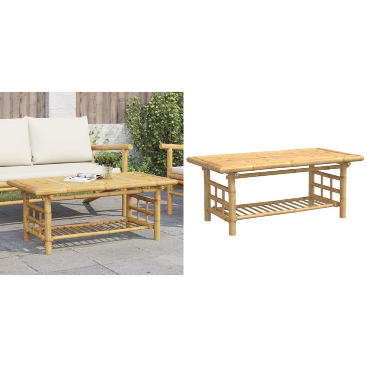 Masuta de cafea, 110x55x45 cm, bambus