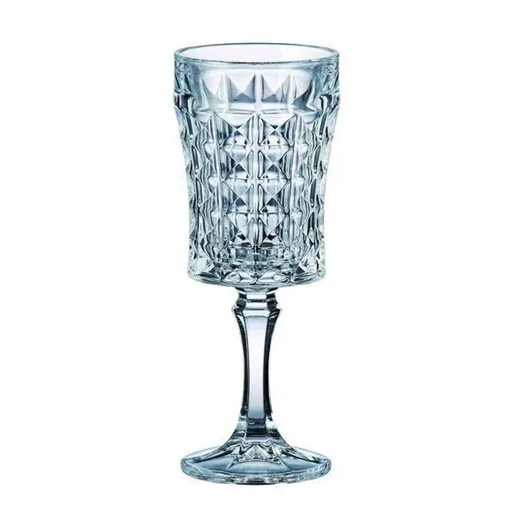 Set 6 Pahare vin, Cristal Bohemia, Diamond, 200 ml, Transparent