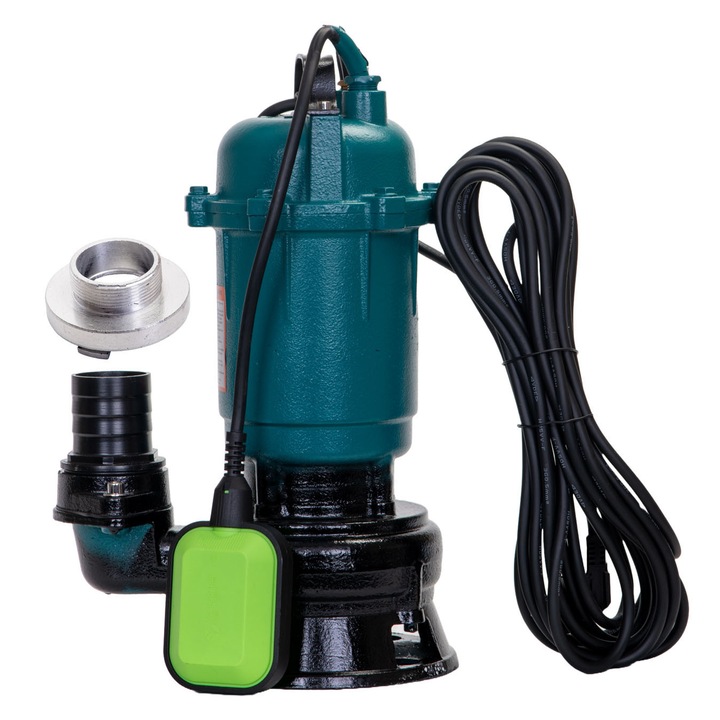 Gospodarul Profesionist PMP0009 merülő szivattyú háztartási vízhez, 2700 W, 10000 l/h maximális térfogatáram, 8 m emelési magasság, 2" csatlakozás, öntöttvas turbina