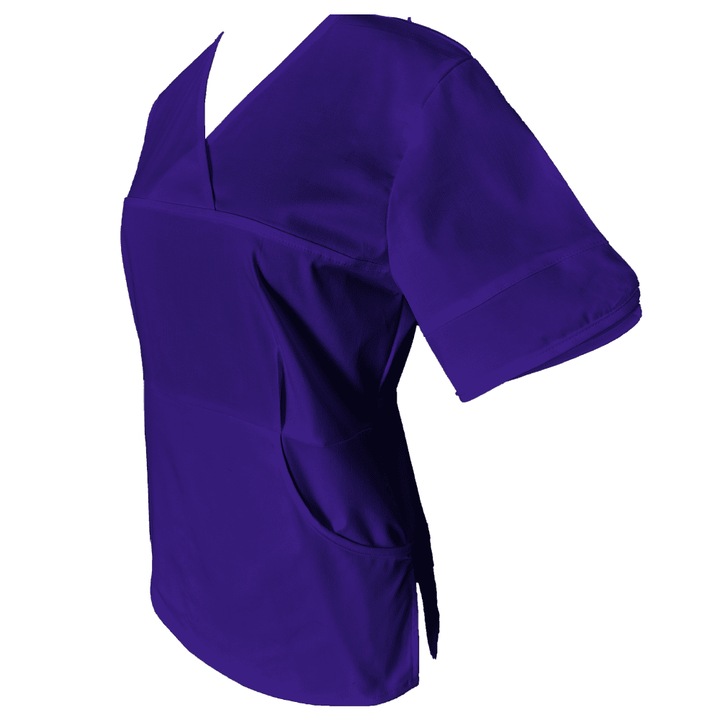 Дамска медицинска престилка Pe Stil, полиестер, електриково синьо, M
