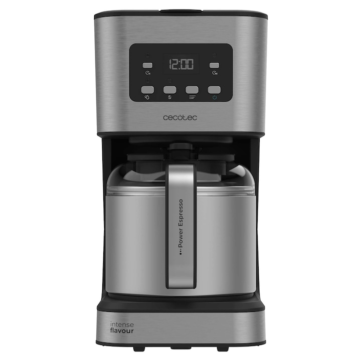 Cafetieră Cecotec Coffee 66 Drop & Thermo Time, 950 W, 1.2 L, 10 cești, cu afisaj LCD