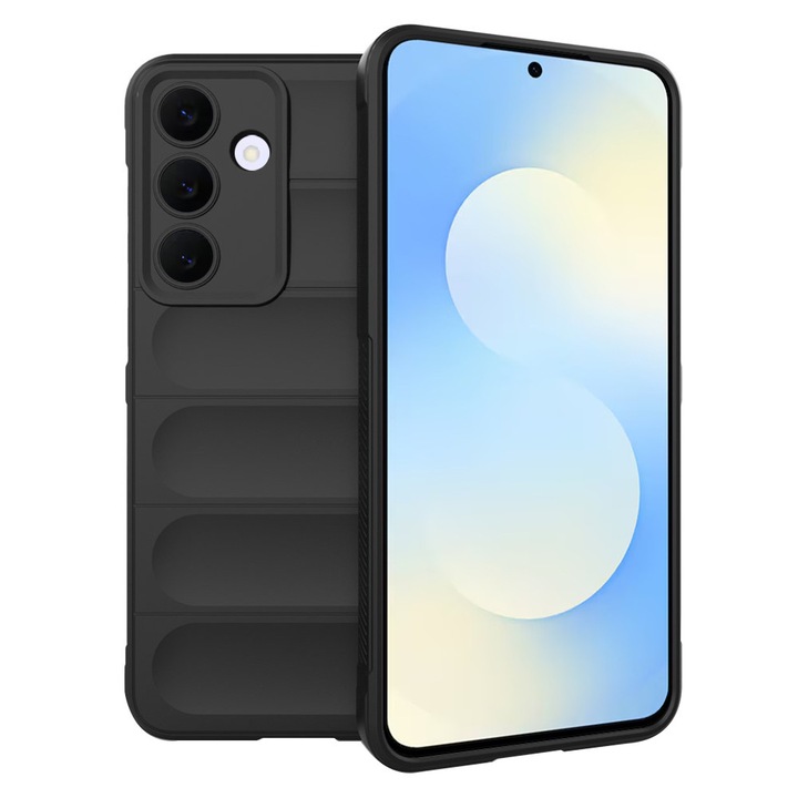 Husa antisoc pentru Samsung Galaxy S25 FE, Accesorio Magic Shield, Negru