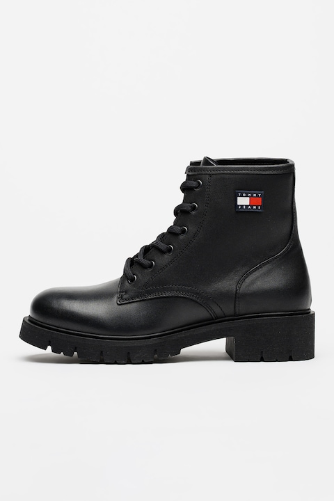 Tommy Jeans, Bocanci din piele, Negru
