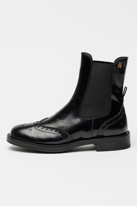 Tommy Hilfiger, Ghete Chelsea de piele, Negru