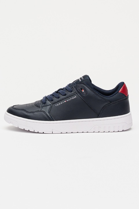 Tommy Hilfiger, Core Lite sneaker bőrbetétekkel, Sötétkék