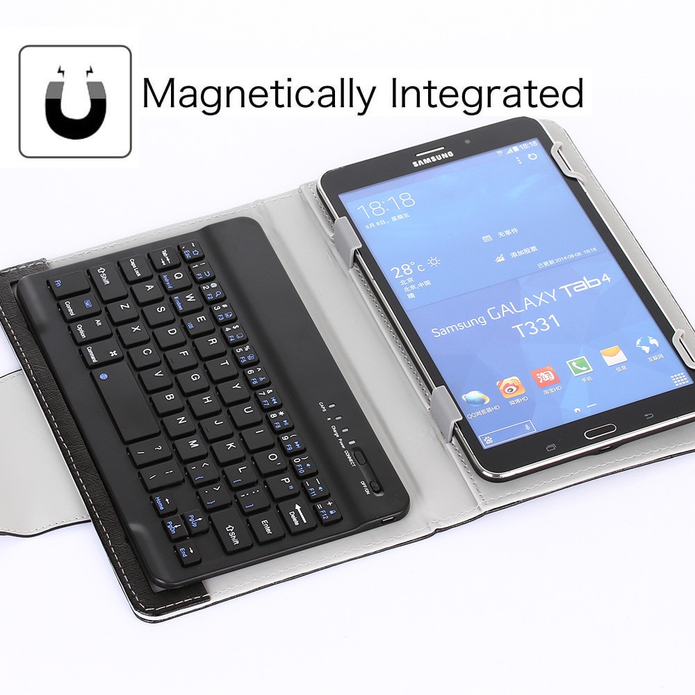 Bluetooth Клавиатура за таблет, калъф, магнит,7"-8" - eMAG.bg