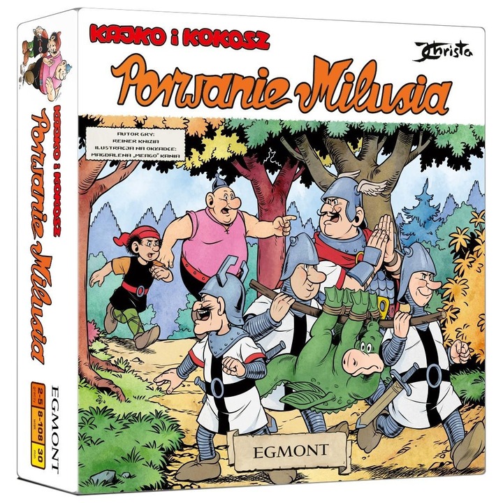 Társasjáték, EGMONT, Kajko és Kokosz: Milus adagolása, kaland, 2-4 játékos, többszínű