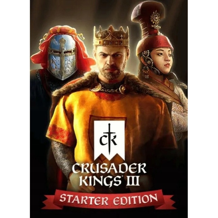 Joc digital Crusader Kings III Starter Edition, Steam, set cu DLC-uri, PC