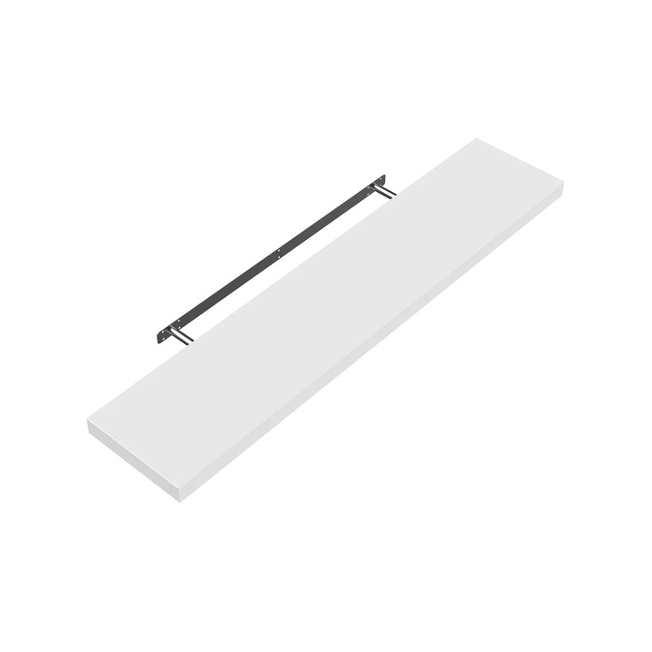 Casaria fali polc, 50 x 23 x 3,8 cm, MDF, teherbírás 15 kg, fehér