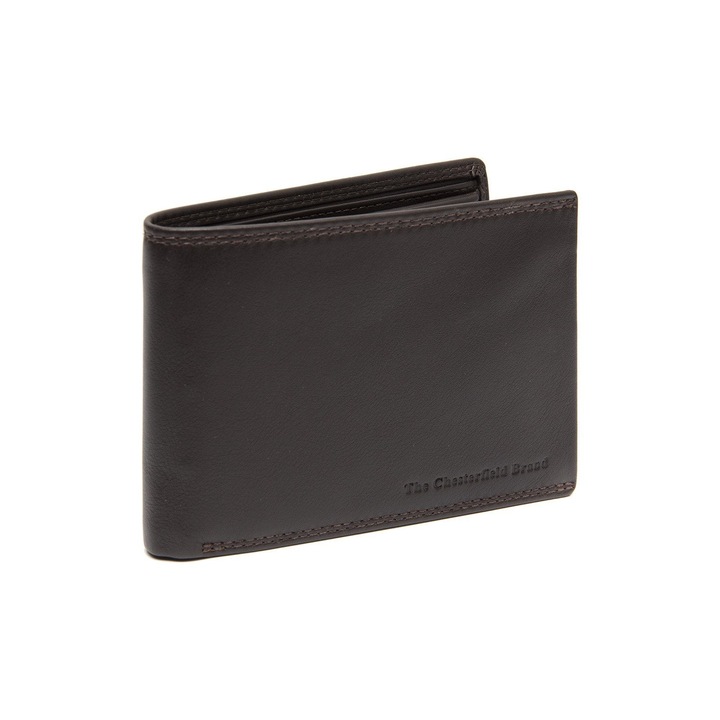 Portofel barbati, The Chesterfield Brand, cu protectie anti scanare RFID, din piele naturala, Maro