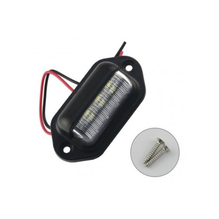 LED лампа за регистрационен номер, универсална за камион, ремарке, платформа LL-6SMD-2835