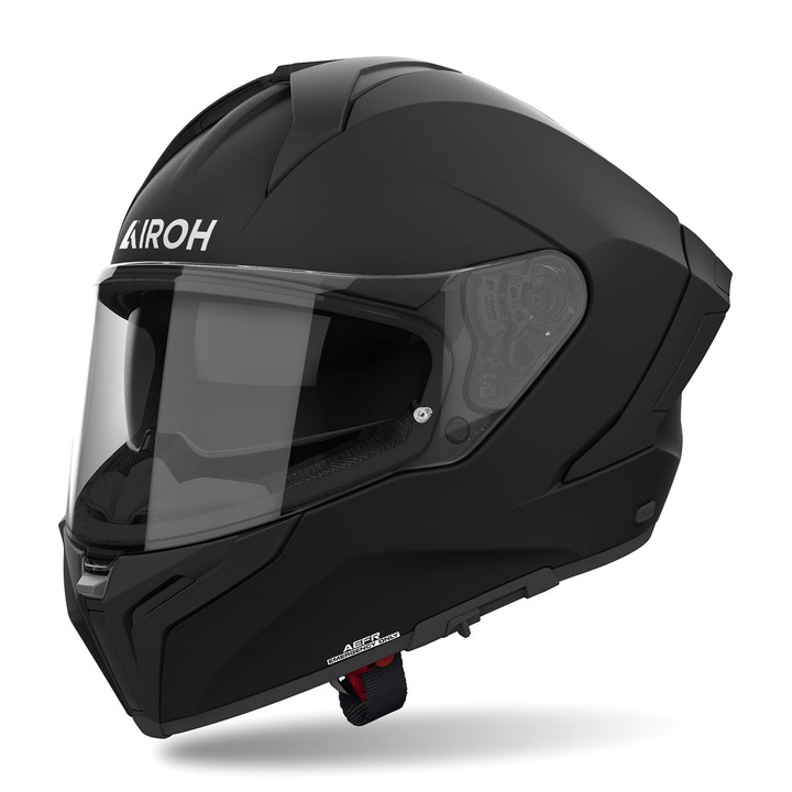Casca moto Airoh Matryx neagra mat XXL, sistem de ventilatie avansat, vizor antiaburire