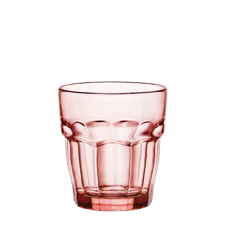Set 6 pahare Rock Bar Rocks Peach Bormioli Rocco 270ml