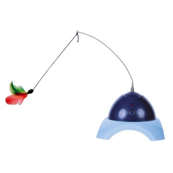 Jucarie pentru pisici cu motoras si telecomanda Trixie, 15x21 cm Jucarie pentru pisici cu motoras si telecomanda Trixie, 15x21 cm
