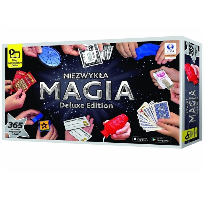 Niesamowita Magia Deluxe 365 varázslókészlet, CARTAMUNDI, 365 trükk