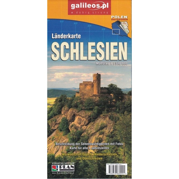 Mapa - Landerkarte Schlesien 1:320 000