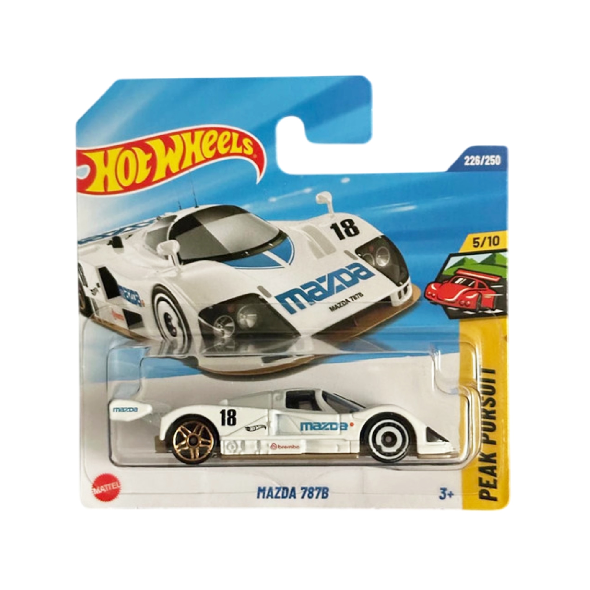Hot Wheels Mazda 787B Iconic LeMans 2025 - Modello Da Collezione Bianco Scala 1:64 Con Motore Rotante #226 - Foto 4