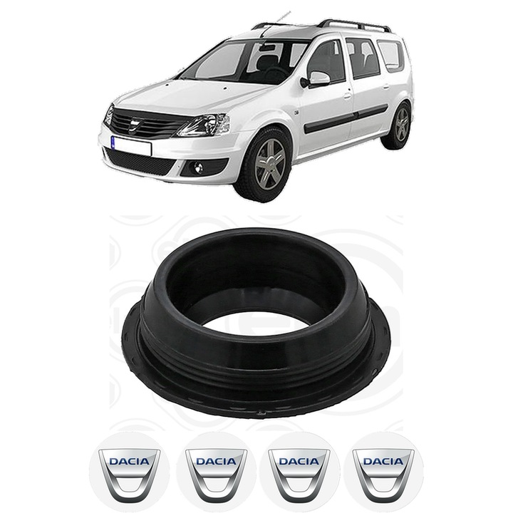 Set garnitura chiuloasa capac culbutori DACIA LOGAN MCV II 1.2 LPG din 2013 KW 53 CP 72 CMC 1149, Auto, Elring, 4x Stikere auto cu DACIA