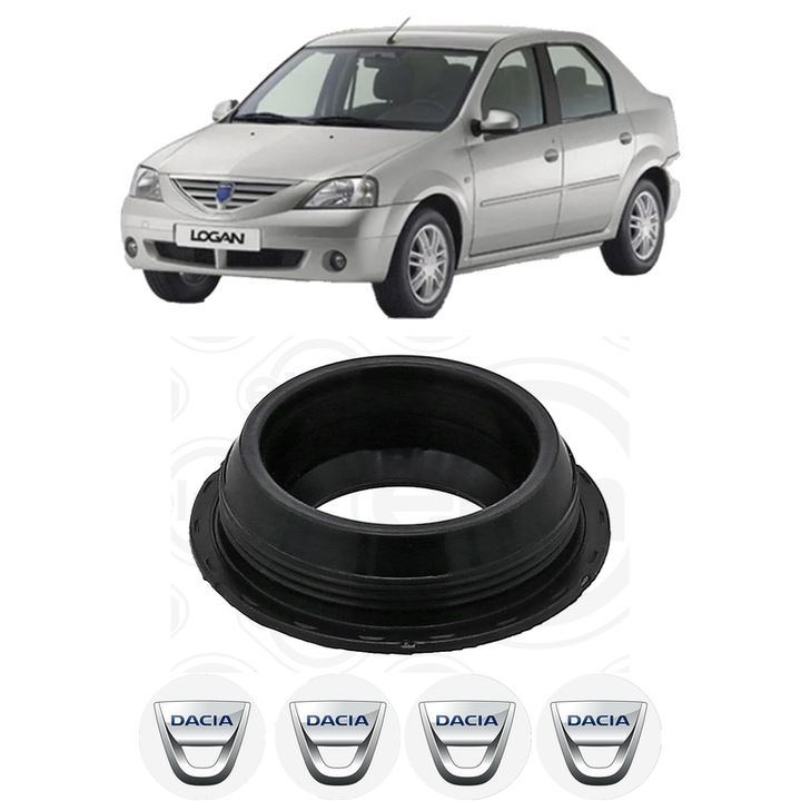 Set garnitura chiuloasa capac culbutori DACIA LOGAN (LS_) 1.2 16V LPG din 2006 KW 55 CP 75 CMC 1149, Auto, Elring, 4x Stikere auto cu DACIA