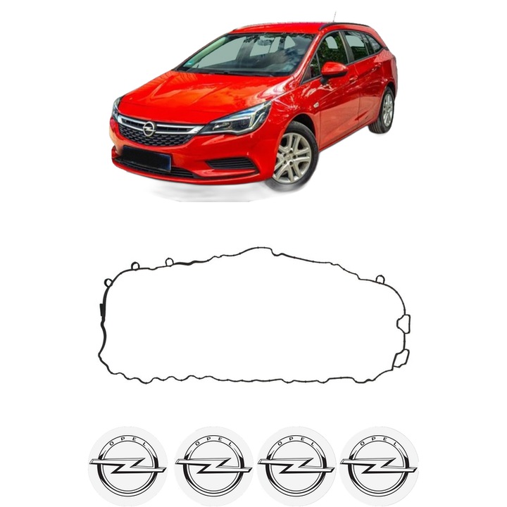Set garnitura chiuloasa capac culbutori OPEL ASTRA K (B16) 1.2 Turbo (68) din 2019-2022 KW 96 CP 131 CMC 1199, Auto, Elring, 4x Stikere auto cu OPEL
