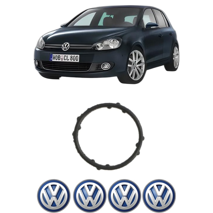 Set garnitura chiuloasa capac culbutori Volkswagen GOLF VI Van (5K1) 1.4 TSi din 2008-2012 KW 118 CP 160 CMC 1390, Auto, Elring, 4x Stikere auto cu Volkswagen