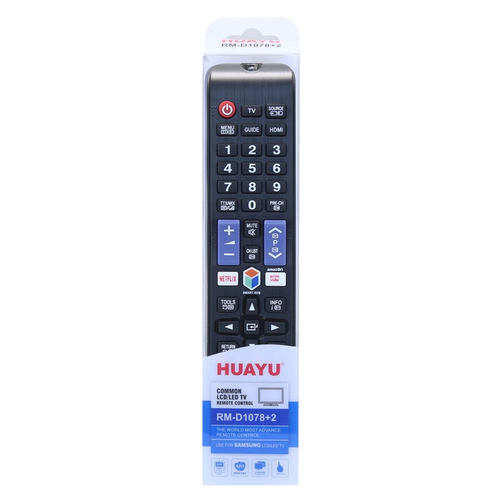 Дистанционно за смяна Huayu RM-D1078 за Samsung Smart TV LCD LED HDTV 3D BN59-01198Q AA59-00581A AA59-00582A AA59-00594A AA59-00638A