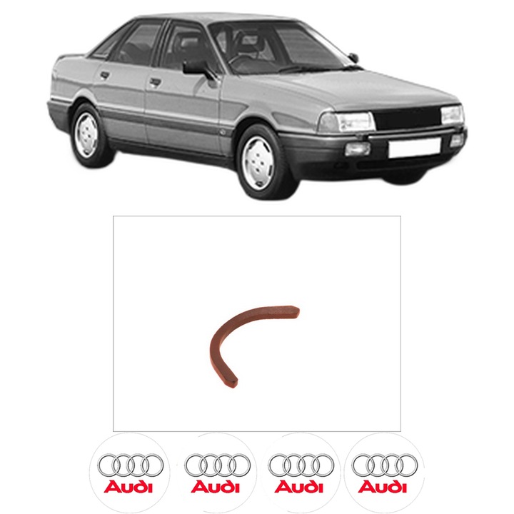Set garnitura chiuloasa capac culbutori AUDI 80 B3 Saloon (893, 894, 8A2) 2.0 E quattro din 1988-1990 KW 83 CP 113 CMC 1984, Auto, Elring, 4x Stikere auto cu AUDI