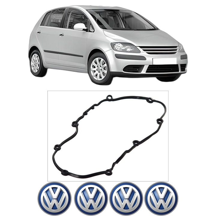 Set garnitura chiuloasa capac culbutori Volkswagen GOLF PLUS V (5M1, 521) 1.6 MultiFuel din 2007-2013 KW 75 CP 102 CMC 1595, Auto, Elring, 4x Stikere auto cu Volkswagen
