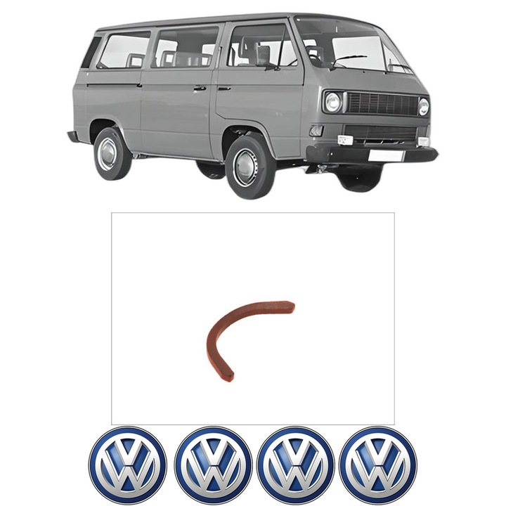 Set garnitura chiuloasa capac culbutori Volkswagen TRANSPORTER T3 Bus (25_) 1.6 TD din 1984-1992 KW 51 CP 70 CMC 1588, Auto, Elring, 4x Stikere auto cu Volkswagen