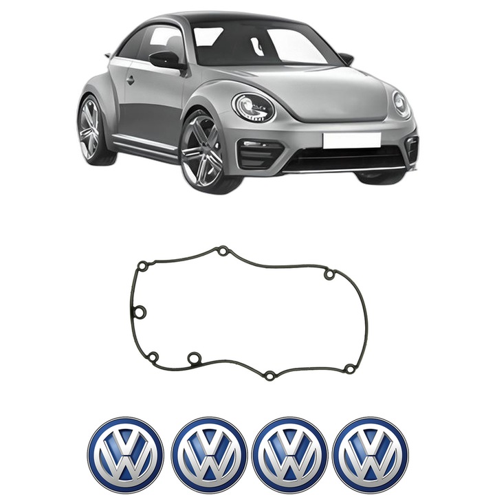Set garnitura chiuloasa capac culbutori Volkswagen BEETLE (5C1, 5C2) 1.6 TDI din 2011-2016 KW 77 CP 105 CMC 1598, Auto, Elring, 4x Stikere auto cu Volkswagen