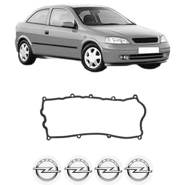 Set garnitura chiuloasa capac culbutori OPEL ASTRA G Hatchback (T98) 1.7 DTI 16V (F08, F48) din 2000-2005 KW 55 CP 75 CMC 1686, Auto, Elring, 4x Stikere auto cu OPEL