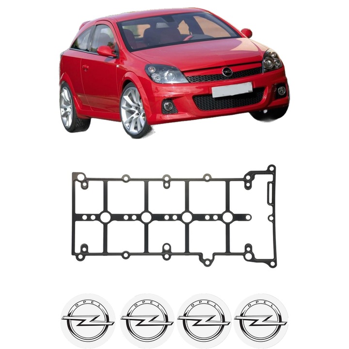 Set garnitura chiuloasa capac culbutori OPEL ASTRA H GTC (A04) 1.9 CDTi 16V (L08) din 2005-2010 KW 88 CP 120 CMC 1910, Auto, Elring, 4x Stikere auto cu OPEL