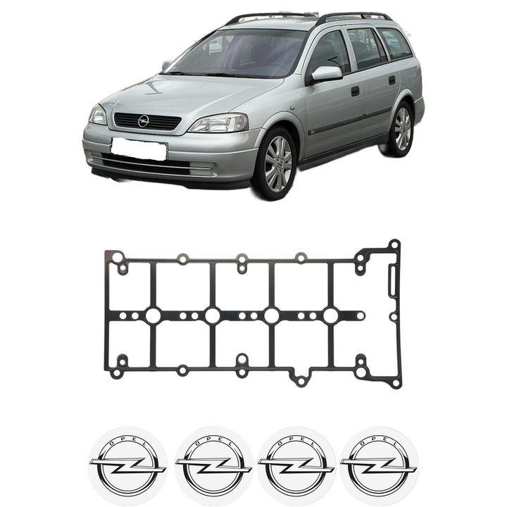Set garnitura chiuloasa capac culbutori OPEL ASTRA H Estate Van (L70) 1.9 CDTI 16V (L70) din 2004-2010 KW 88 CP 120 CMC 1910, Auto, Elring, 4x Stikere auto cu OPEL