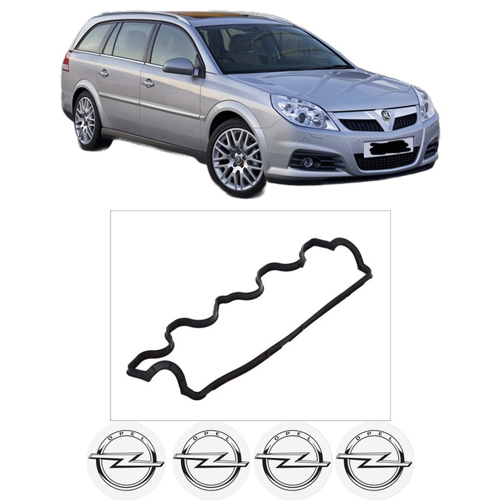 Set garnitura chiuloasa capac culbutori OPEL VECTRA C Estate (Z02) 1.9 CDTI (F35) din 2004-2009 KW 88 CP 120 CMC 1910, Auto, Elring, 4x Stikere auto cu OPEL