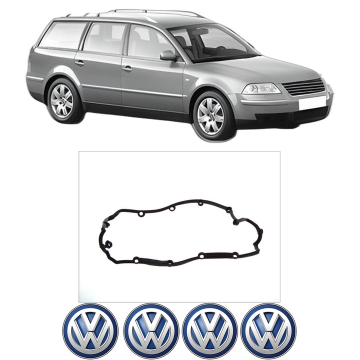 Set garnitura chiuloasa capac culbutori Volkswagen PASSAT B5.5 Variant (3B6) 1.9 TDI din 2000-2005 KW 74 CP 101 CMC 1896, Auto, Elring, 4x Stikere auto cu Volkswagen