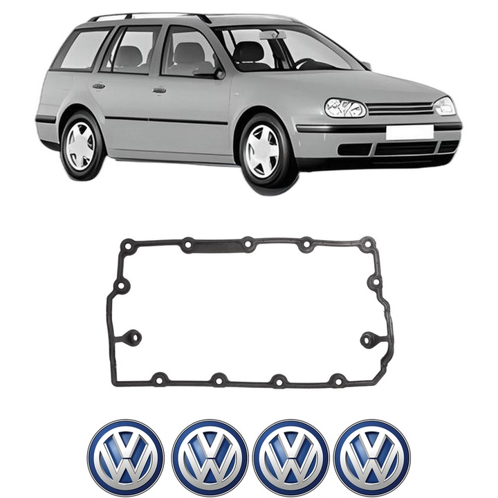 Set garnitura chiuloasa capac culbutori Volkswagen GOLF IV Variant (1J5) 1.9 TDI 4motion din 2002-2005 KW 110 CP 150 CMC 1896, Auto, Elring, 4x Stikere auto cu Volkswagen