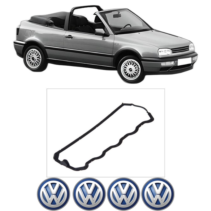Set garnitura chiuloasa capac culbutori Volkswagen GOLF III Cabriolet (1E7) 1.9 TDI din 1995-1998 KW 66 CP 90 CMC 1896, Auto, Elring, 4x Stikere auto cu Volkswagen
