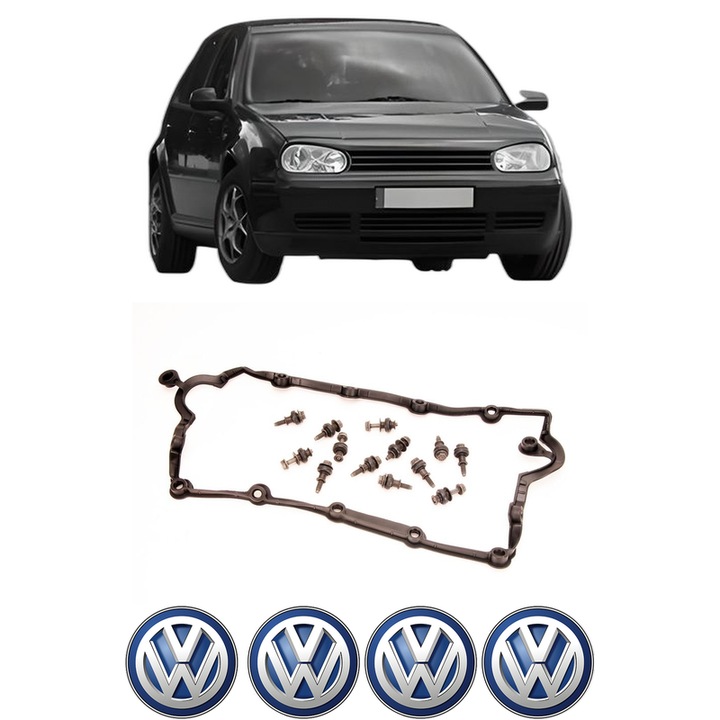 Set garnitura chiuloasa capac culbutori Volkswagen GOLF IV Van (1J1) 1.9 TDI din 2001-2004 KW 96 CP 130 CMC 1896, Auto, Elring, 4x Stikere auto cu Volkswagen