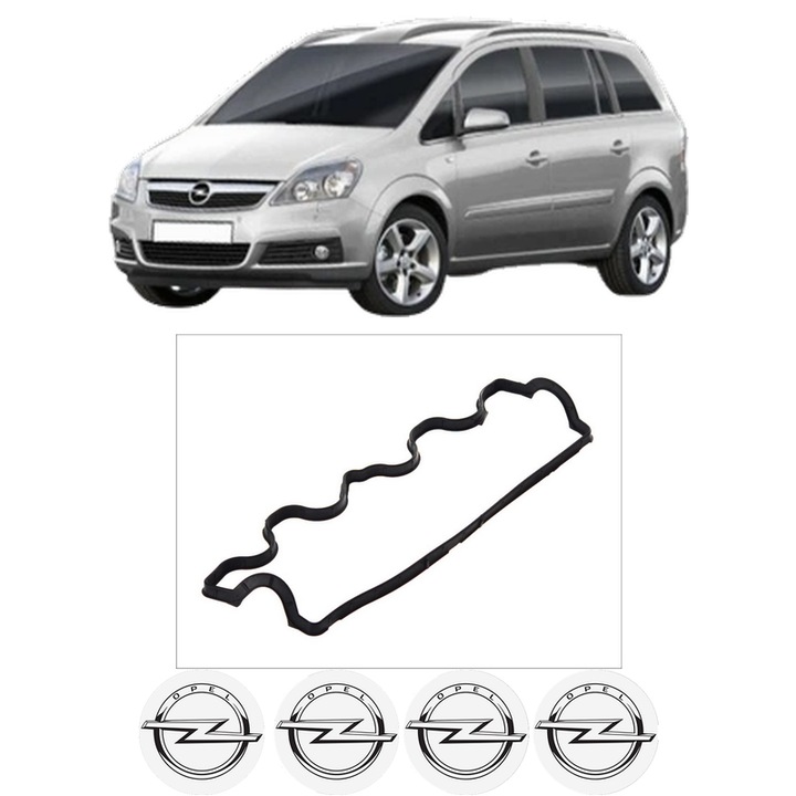 Set garnitura chiuloasa capac culbutori OPEL ZAFIRA / ZAFIRA FAMILY B (A05) 1.9 CDTI (M75) din 2005-2015 KW 88 CP 120 CMC 1910, Auto, Elring, 4x Stikere auto cu OPEL
