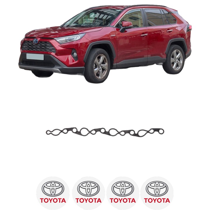 Set garnitura chiuloasa capac culbutori TOYOTA RAV 4 IV (_A4_) 2.0 D (ALA40_, ALA40R) din 2012-2018 KW 91 CP 124 CMC 1998, Auto, Elring, 4x Stikere auto cu TOYOTA