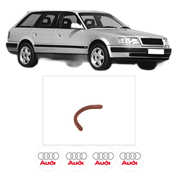 Set garnitura chiuloasa capac culbutori AUDI 100 C4 Avant (4A5) 2.0 E din 1991-1994 KW 85 CP 115 CMC 1984, Auto, Elring, 4x Stikere auto cu AUDI