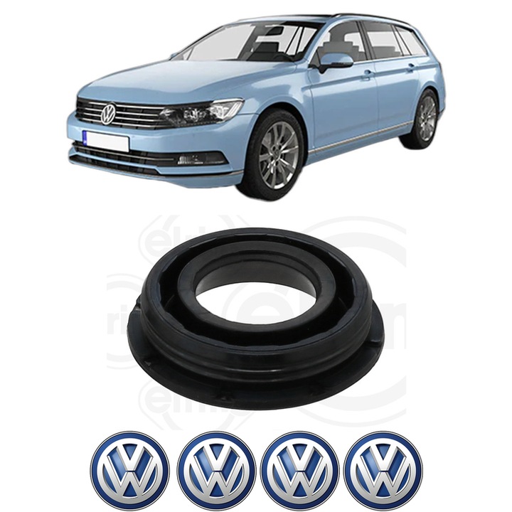 Set garnitura chiuloasa capac culbutori Volkswagen PASSAT B8 Variant (3G5, CB5) 1.6 TDI din 2014-2020 KW 88 CP 120 CMC 1598, Auto, Elring, 4x Stikere auto cu Volkswagen