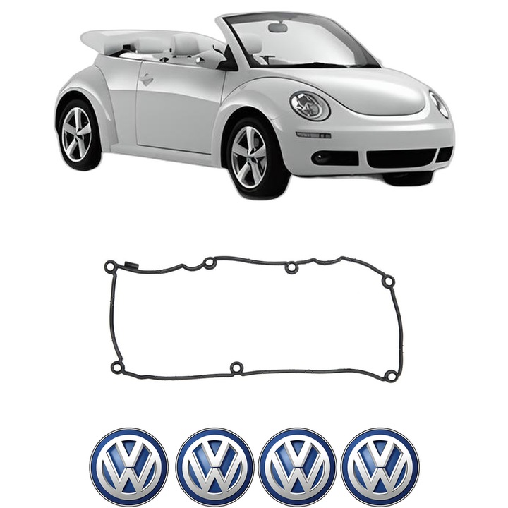 Set garnitura chiuloasa capac culbutori Volkswagen BEETLE Convertible (5C7, 5C8) 2.0 TDI din 2014-2018 KW 81 CP 110 CMC 1968, Auto, Elring, 4x Stikere auto cu Volkswagen