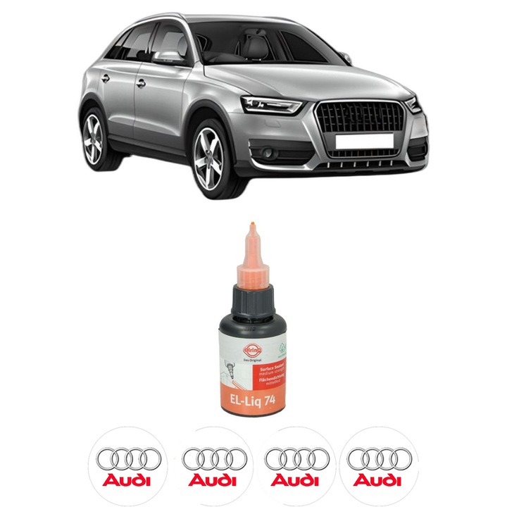 Set garnitura chiuloasa capac culbutori AUDI Q3 (8UB, 8UG) RS 2.5 quattro din 2013-2018 KW 250 CP 340 CMC 2480, Auto, Elring, 4x Stikere auto cu AUDI