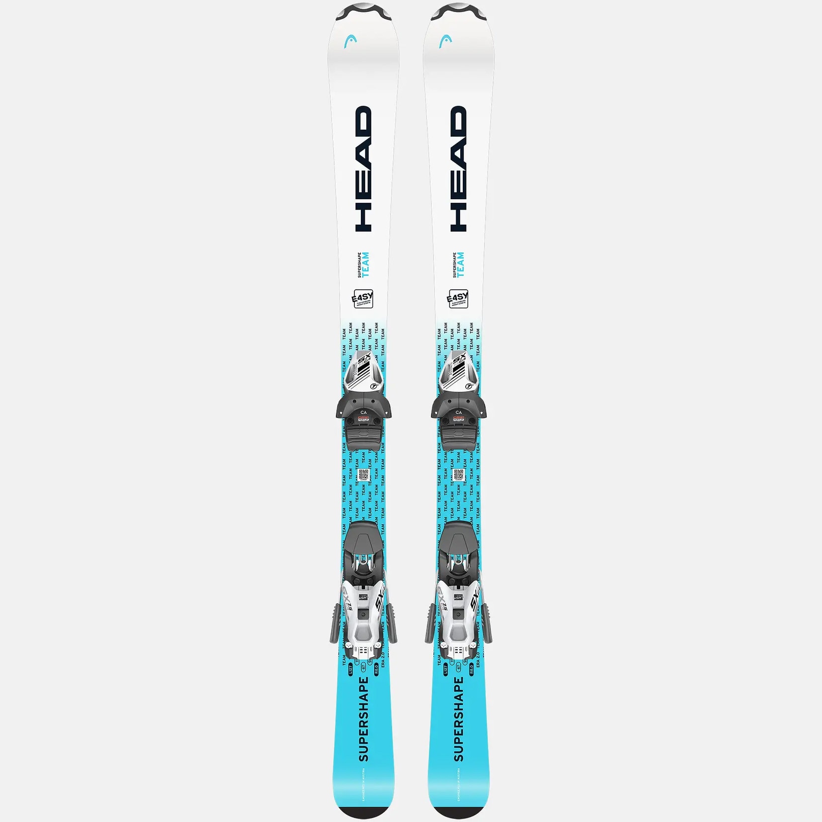 Schiuri copii Head Supershape Team Easy, marime 147cm, alb