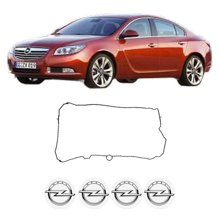 Set garnitura chiuloasa capac culbutori OPEL INSIGNIA A Saloon (G09) 2.0 Turbo 4x4 (69) din 2011-2017 KW 184 CP 250 CMC 1998, Auto, Elring, 4x Stikere auto cu OPEL
