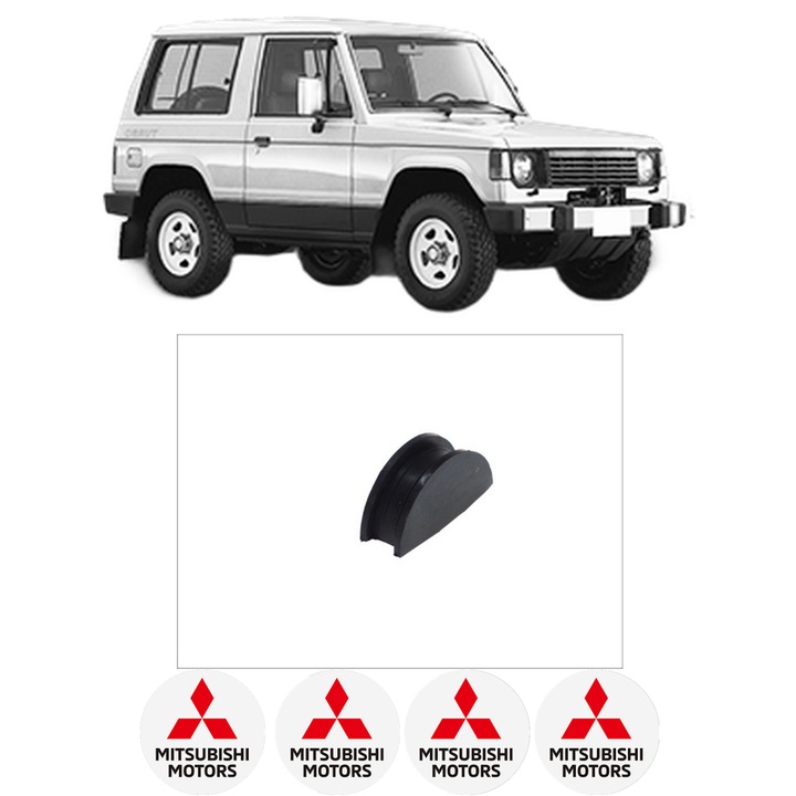 Set garnitura chiuloasa capac culbutori MITSUBISHI PAJERO I (L04_G, L14_G) 2.5 TD 4WD (L049G, L149G) din 1986-1991 KW 62 CP 84 CMC 2477, Auto, Elring, 4x Stikere auto cu MITSUBISHI