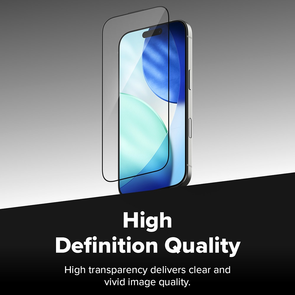 Husa Protectie Compatibila cu Easy Slide Tempered Glass (2 pack), Ringke, iPhone 17 Pro - Clear
