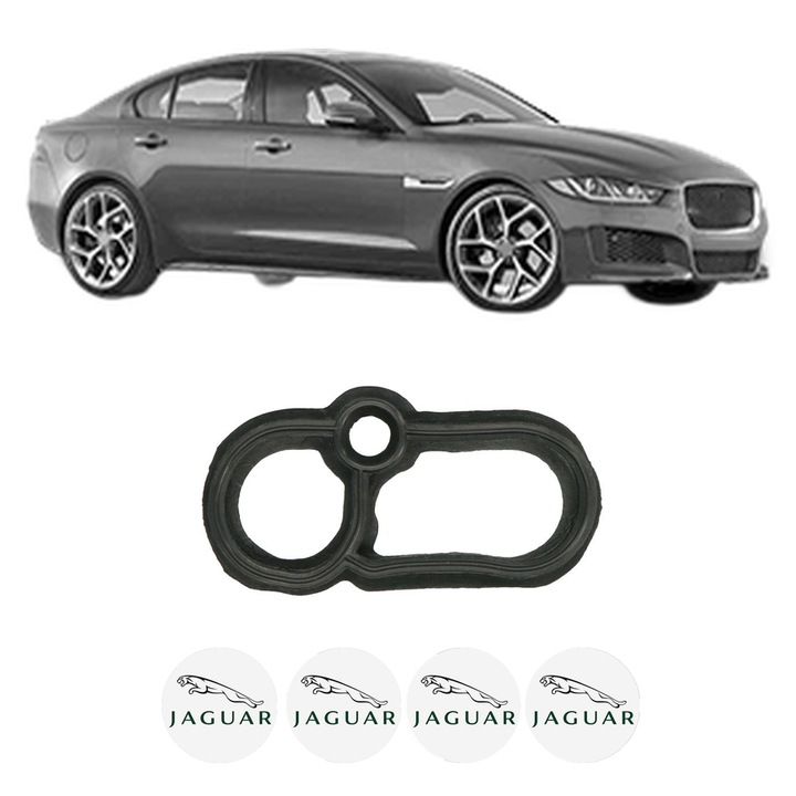 Set garnitura chiuloasa capac culbutori JAGUAR XE (X760) 3.0 S din 2015 KW 250 CP 340 CMC 2995, Auto, Elring, 4x Stikere auto cu JAGUAR
