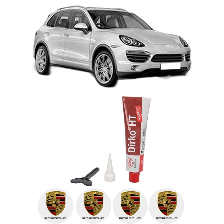 Set garnitura chiuloasa capac culbutori PORSCHE CAYENNE (92A) 3.0 S E-Hybrid din 2011-2017 KW 306 CP 416 CMC 2995, Auto, Elring, 4x Stikere auto cu PORSCHE